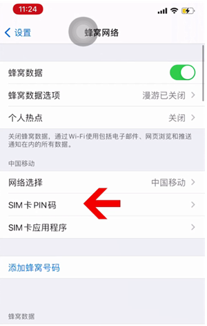 郫县苹果14维修网分享如何给iPhone14的SIM卡设置密码 