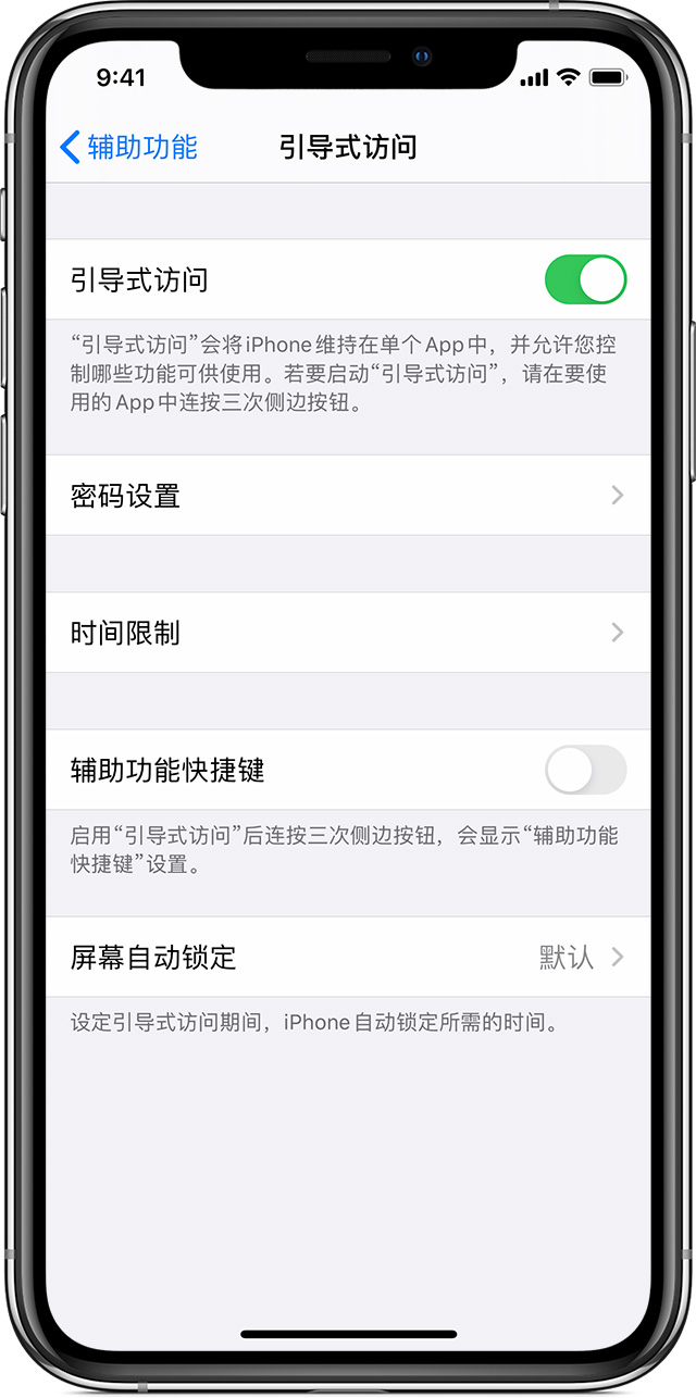 郫县苹果手机维修分享如何在 iPhone 上退出引导式访问 