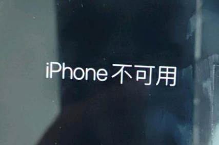 郫县苹果服务网点分享锁屏界面显示“iPhone 不可用”如何解决 