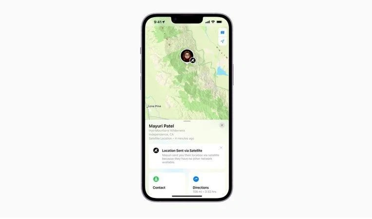 郫县苹果14维修分享iPhone14系列中 FindMy功能通过卫星分享位置方法教程 